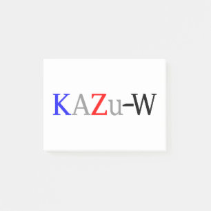 KAZu-W Post-it Notes