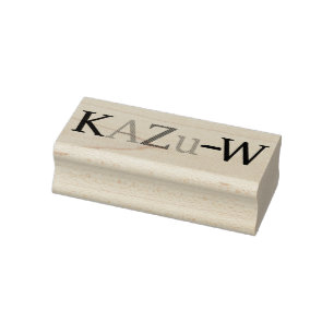 KAZu-W Rubber Stamp