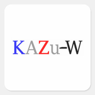 KAZu-W Square Sticker