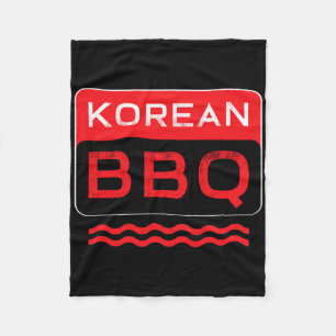 Kbbq Korean Bbq Lover Asian Chef Barbecue Foodie D Fleece Blanket