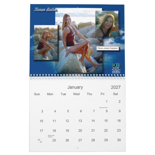 KBFit 2013 Inspirational Calendar (11x17) (Jan 2027)
