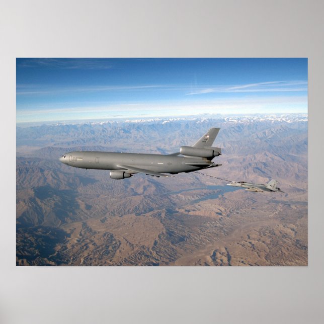KC-10 Extender and FA 18 Hornet Poster (Front)