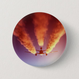 KC-10 refueling aircraft 6 Cm Round Badge