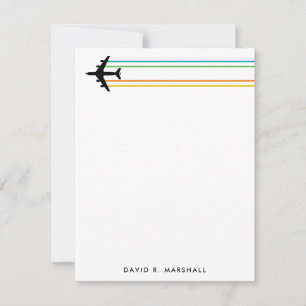 KC-135 Refueling Jet Colourful Contrail Custom Nam Card