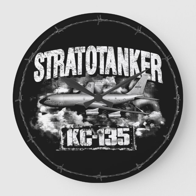 KC-135 Stratotanker Acrylic Wall Clock (Front)