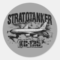 KC-135 Stratotanker Classic Round Sticker Sticker
