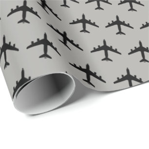 KC-135 Stratotanker Silhouette Pattern Wrapping Paper