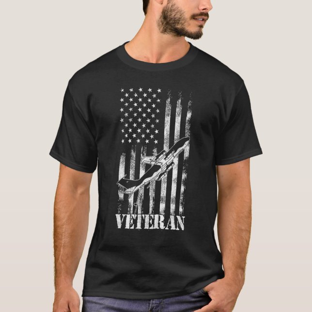 KC 135 Stratotanker Veteran USAF Aviation T-Shirt (Front)