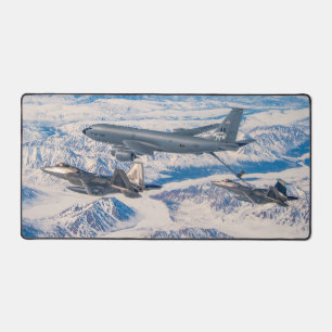 KC-135R STRATOTANKER and F-22A RAPTOR Desk Mat