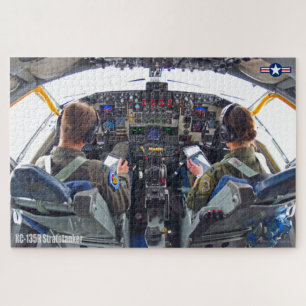 KC-135R STRATOTANKER COCKPIT (20x30 INCH) Jigsaw Puzzle
