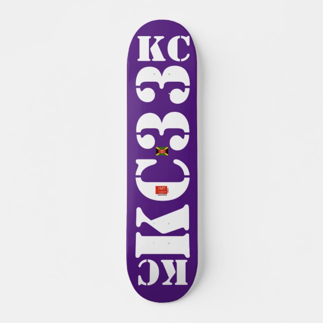 KC 33  JMT Skateboard, 7¾" Deck Skateboard (Front)