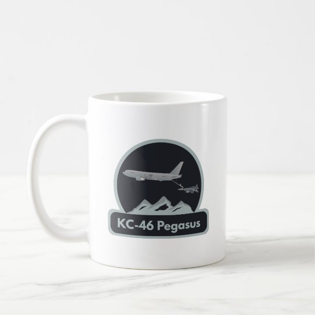 KC-46 Airplane Refueling F-15 Coffee Mug (Left)