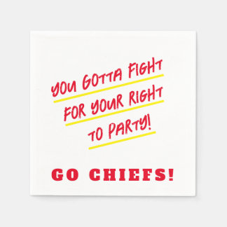 KC Chiefs Cocktail Napkins