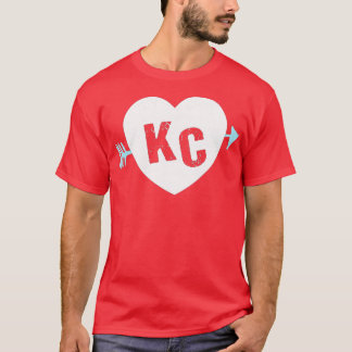 KC Heart  Arrow KC (Kansas City) 2Letter KC Heart  T-Shirt