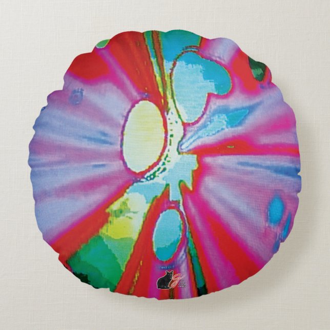 KC image Burst Round Cushion (Front)