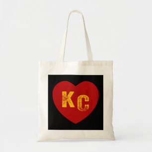 KC Red & Yellow Heart Kansas City Redyellow heart Tote Bag