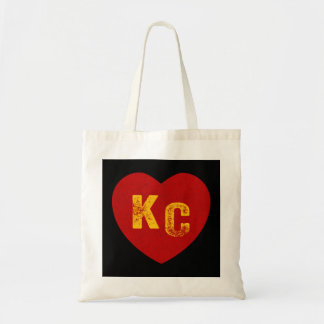 KC Red & Yellow Heart Kansas City Redyellow heart  Tote Bag