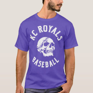 KC Royals Baseball Skull T-Shirt
