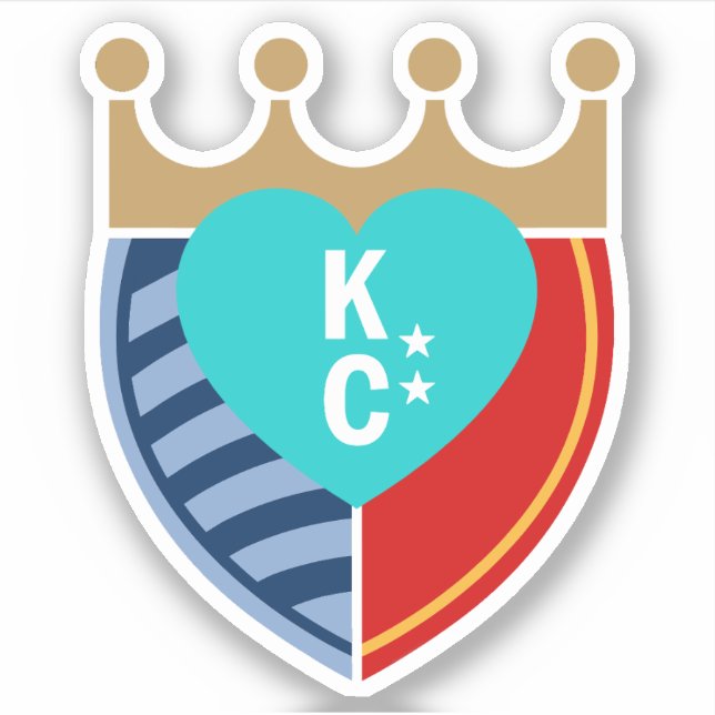 KC Sports custom cut vinyl stickers (Front)