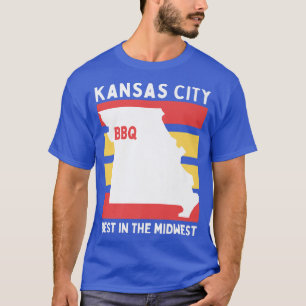 KCMO, Midwest BBQ Cows Cattle Chicken Pigs Barbecu T-Shirt