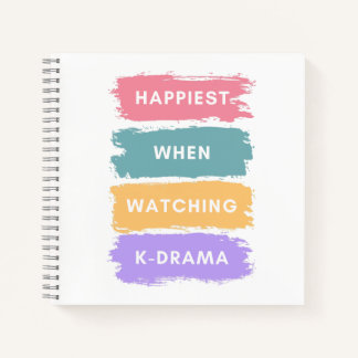 Kdrama Colorful Minimal Typography Korean Drama No Notebook