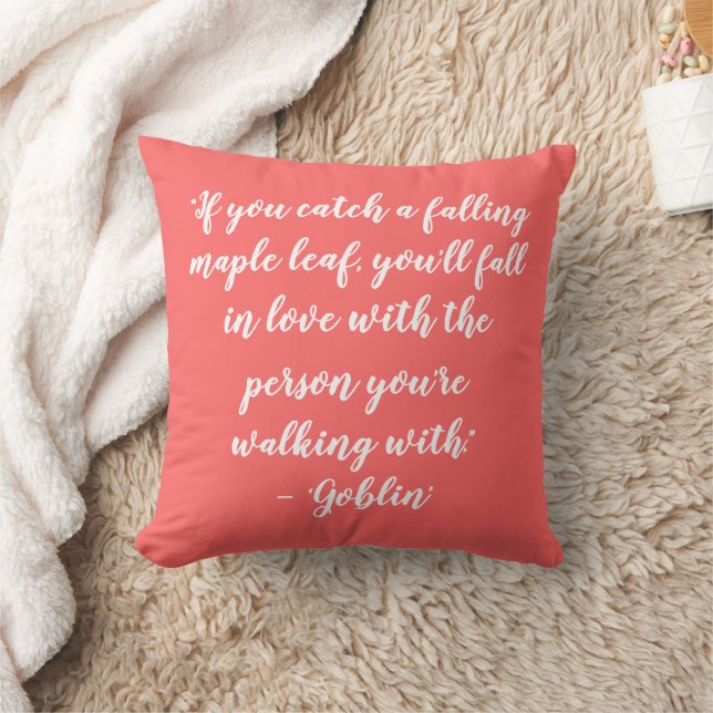 Kdrama Goblin Love Quotes Cushion (Blanket)