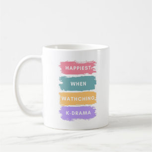 Kdrama Lettering Coffee Mug for Korean Drama Lover