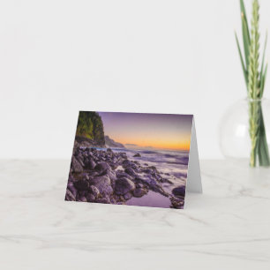Ke’e Beach at Sunrise, Kauai, Hawaii Note Card