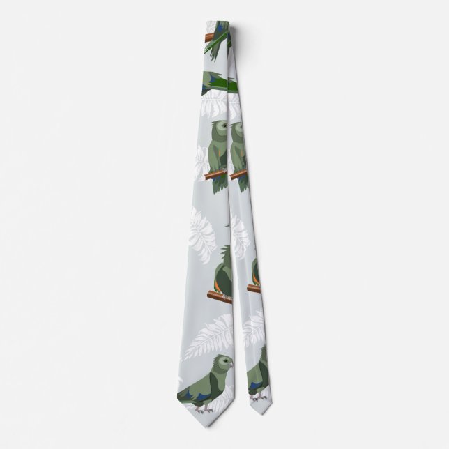Kea Fern fronds Pattern Tie (Front)