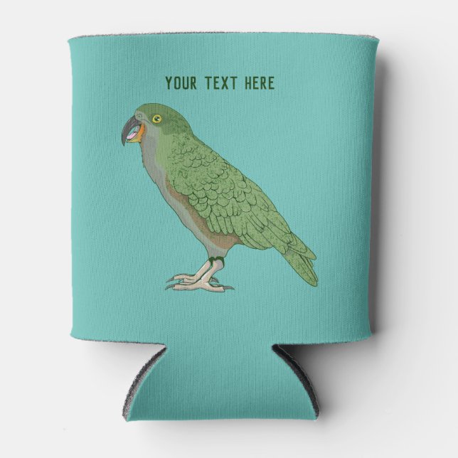 Kea New Zealand Bird Can Cooler (Front)