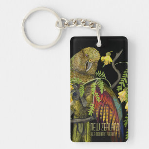 Kea New Zealand Mountain Parrot Key Ring