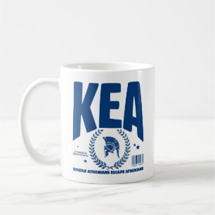 Kea: where athenians escape athenians coffee mug