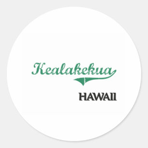 Kealakekua Hawaii City Classic Round Sticker