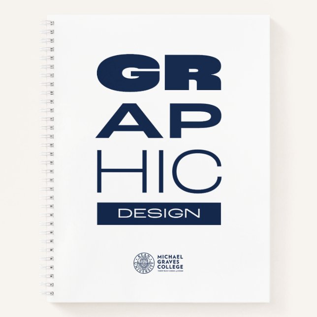 Kean MGC Graphic Design Spiral Notebook (Front)