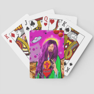 Keanu Jesus Playing Cards