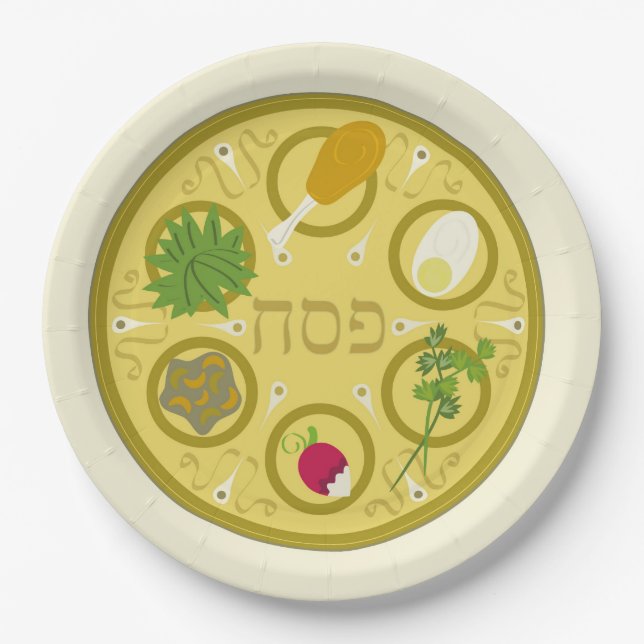 Keara Passover Paper Plate (Front)