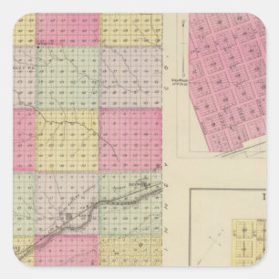 Kearney County, Deerfield, Lakin, Kansas Square Sticker