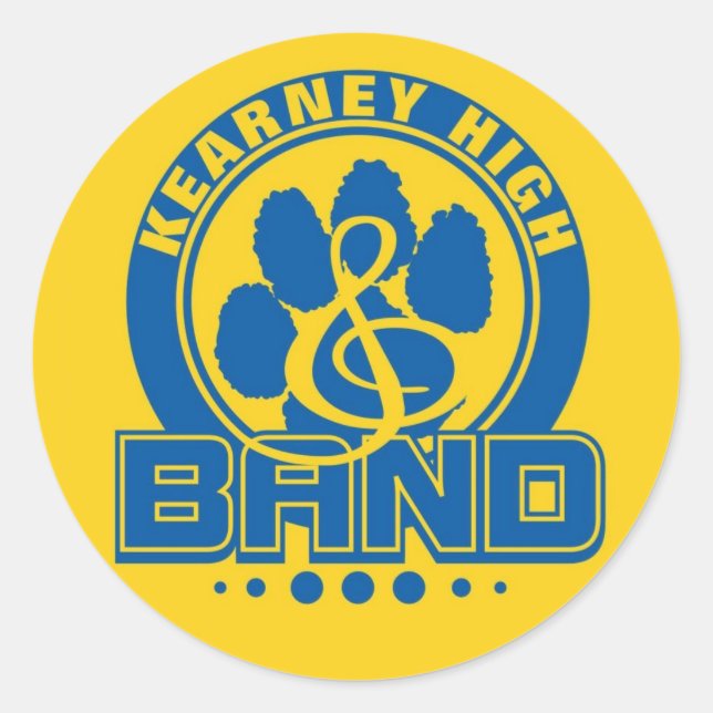 Kearney High Band 3-inch Stickers (Front)