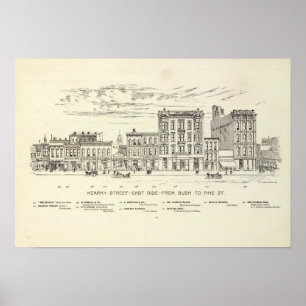Kearny, Bush and Pine East Side Poster