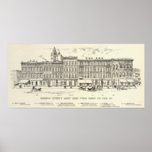 Kearny, Bush and Pine West Side Poster