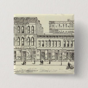 Kearny, California and Sacramento East Side 15 Cm Square Badge