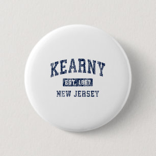 Kearny New Jersey Nj Vintage Established Sports De 6 Cm Round Badge