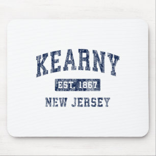 Kearny New Jersey Nj Vintage Established Sports De Mouse Pad