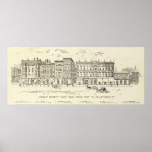 Kearny, Pine and California East Side Poster