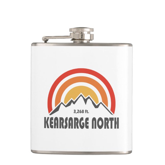 Kearsarge North New Hampshire Hip Flask (Front)