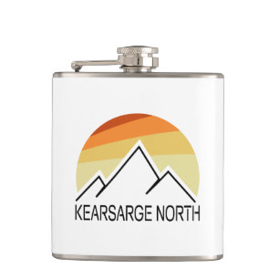 Kearsarge North New Hampshire Retro Hip Flask