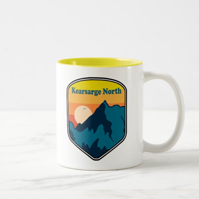 Kearsarge North New Hampshire Sunrise Two-Tone Coffee Mug (Right)