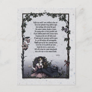 Keats "Bright Star" Victorian Postcard