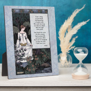 Keats "La Belle Dame" Victorian 8x10 Art Plaque