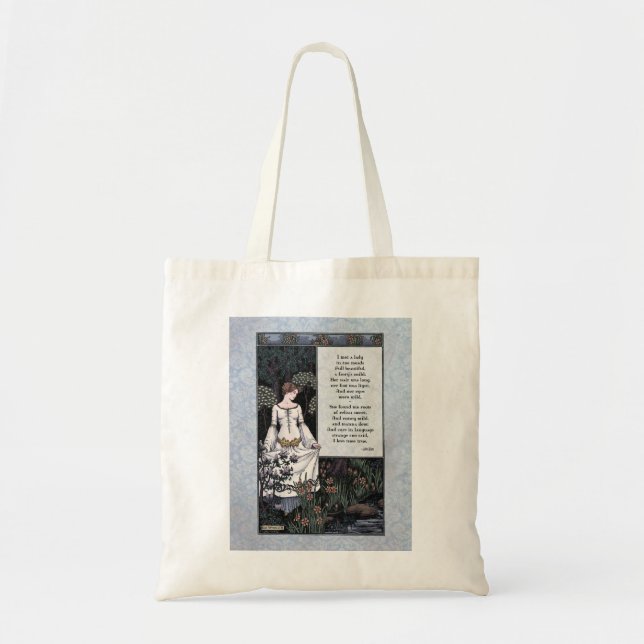 Keats "La Belle Dame" Victorian Tote Bag (Front)